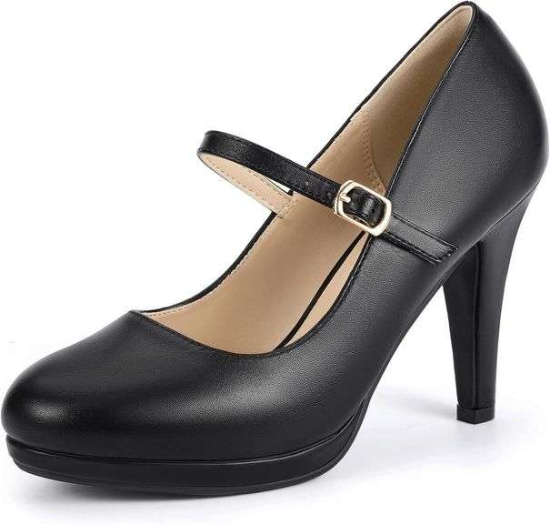 IDIFU Mary Jane Platform Closed Toe Heels Size 7
