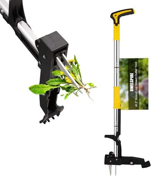 Weed Puller Tool, Stand-Up, 41.5" Handle, L-Grip image