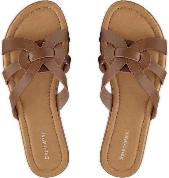SelenePair Women's Cross Strap Sandals 9.5