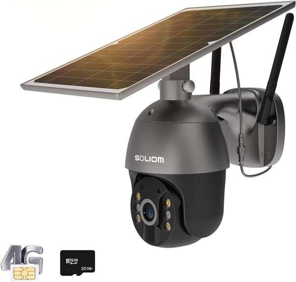 SOLIOM S600 3G/4G LTE Solar Security Camera image