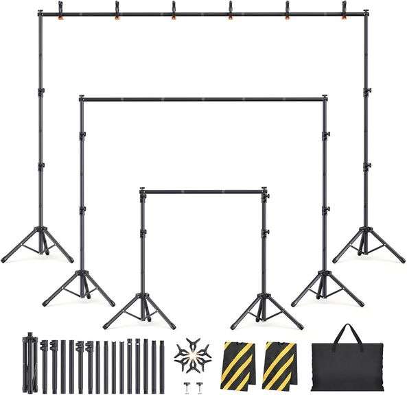 Backdrop Stand, 10x7.5ft, Adjustable, Photography image