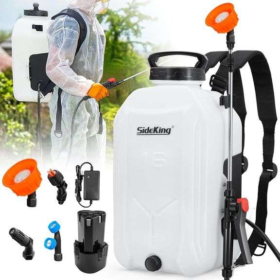 Battery Powered Backpack Sprayer, 4 Gallon image