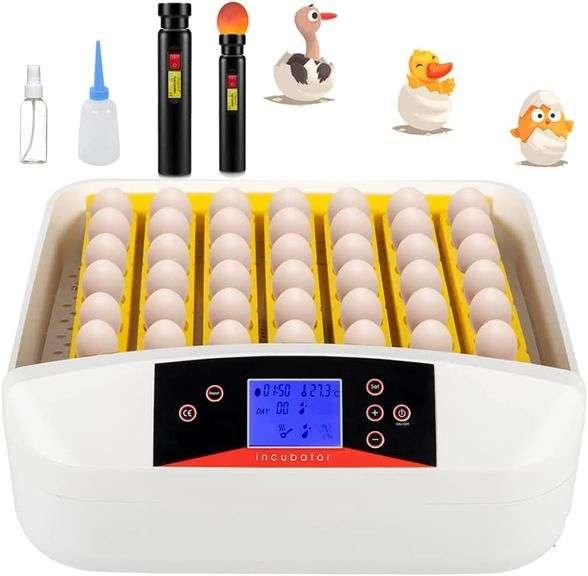 55 Egg Incubator w/ Display & Automatic Turner image