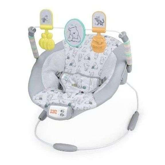 Bright Starts Disney Pooh Baby Bouncer White image