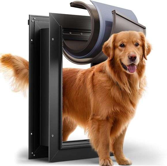 3-Flap Dog Door, Large, All Aluminum Alloy image