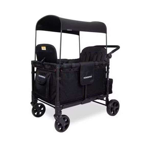 WONDERFOLD W4 Elite Wagon Black with Tray - Black image