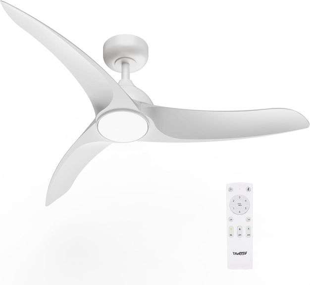 42" Low Profile Ceiling Fan with Light, White image