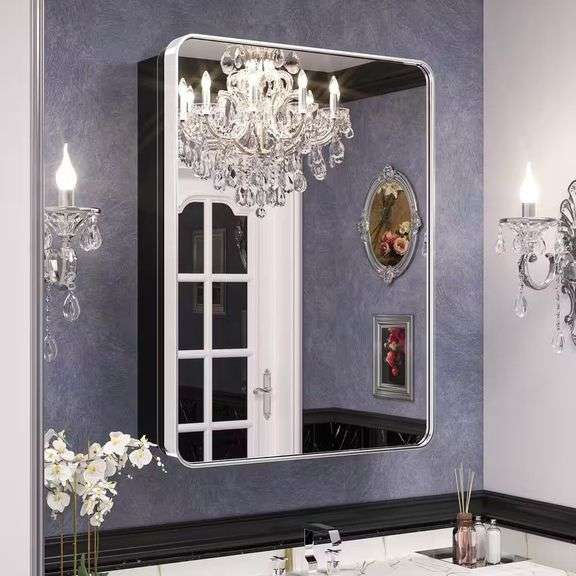 24x32 in Chrome Medicine Cabinet w/ Mirror image