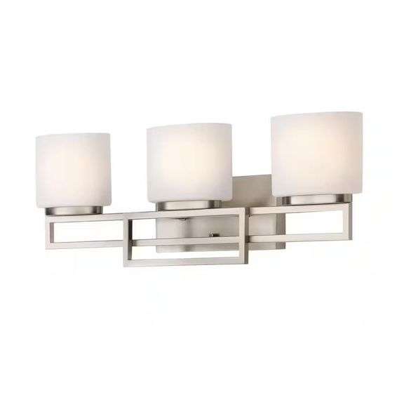 Tustna 3-Light Brushed Nickel Vanity Light image