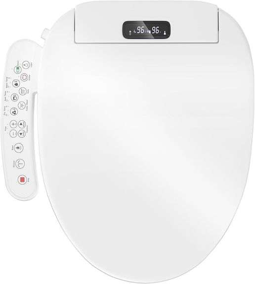 Bidet Toilet Seat Elongated with Warm Water image