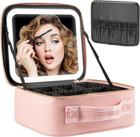 Makeup Travel Case with Mirror LED Light image