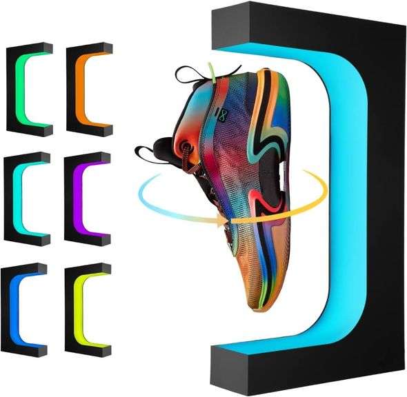 UVEHAS Levitating Shoe Display Stand with LED image