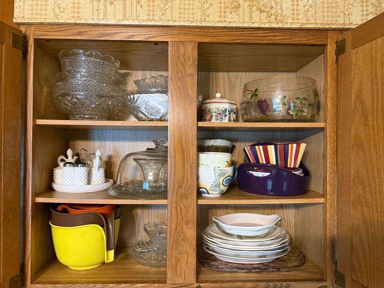 Contents of Upper Kitchen Cabinets image