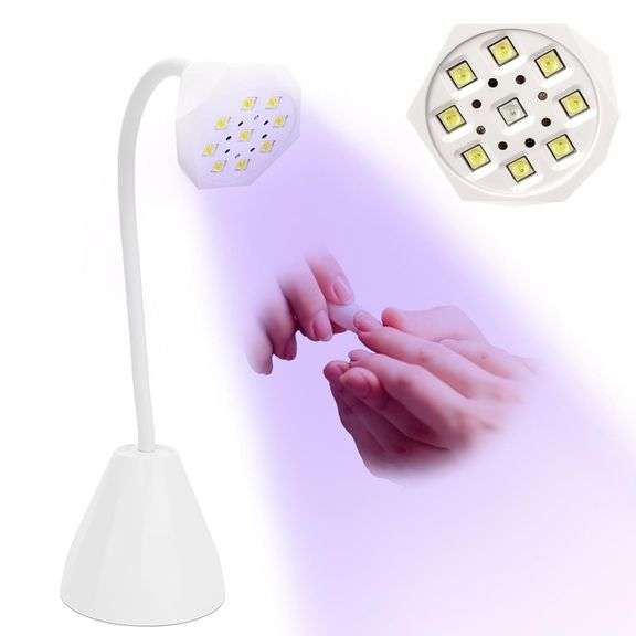 LED Nail Lamp, 27W Mini Cordless, USB Gel Dryer image