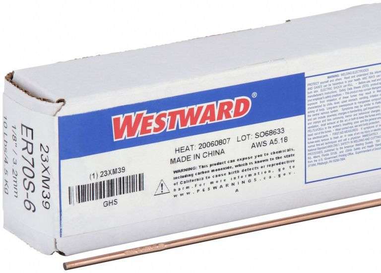 WESTWARD TIG Welding Rod: ER70S-6, 1/8 x 36 in image