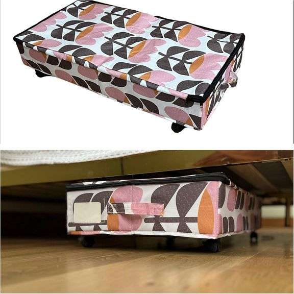 Underbed rolling storage with wheels (retro) image