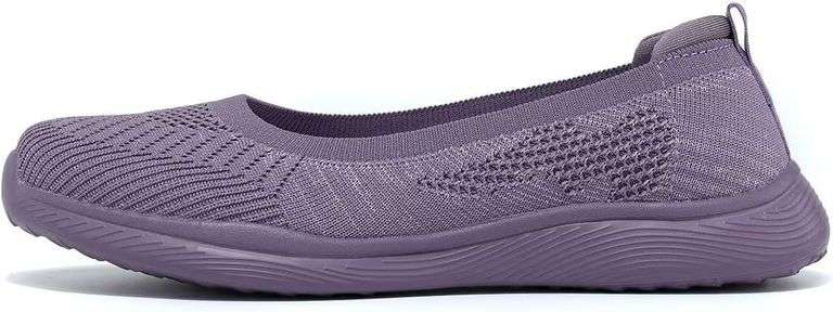 Womens Walking Shoes Loafers Mesh Sneakers Flats Size 38 image