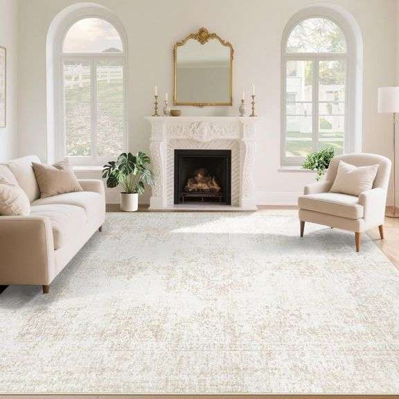 Vintage Living Room Rug 9x12 Boho Moroccan image