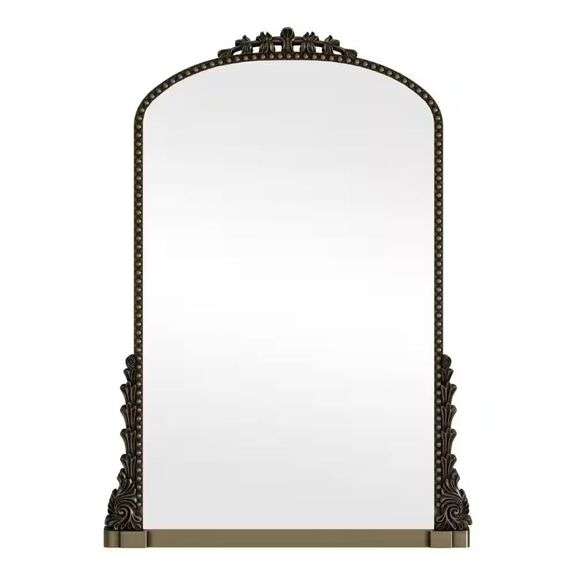 Arched Bronze Vanity Wall Mirror 28x40 image