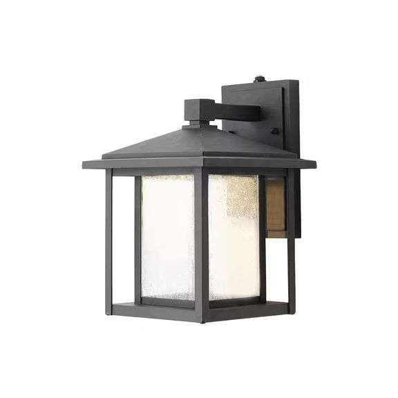 Mauvo Canyon Black Outdoor Dusk to Dawn Sconce image