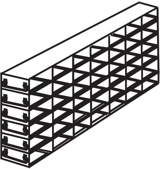 Freezer Drawer Rack 21.25" Lg, 5.5" Wd, SS Slides image