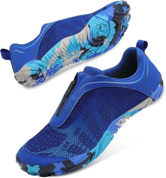 Scurtain Water Shoes Unisex Aqua Zipper Shoes Size 8.5 image