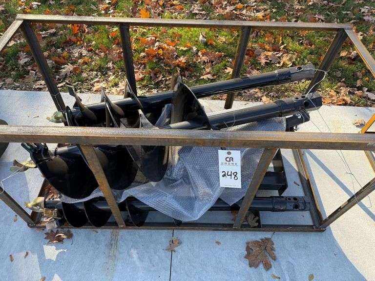 2025 AGT SSNMAG Skid Steer Auger Attachment with 3 Augers image