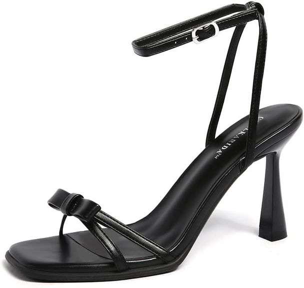 Women's Square Toe Glossy Heels Size 5.5