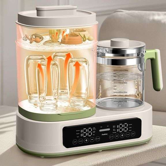 Feekaa Multifunctional Baby Bottle Warmer, 44oz image
