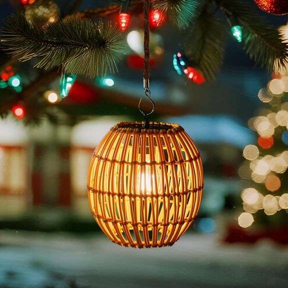 Livinlarge Hanging Solar Lantern Outdoor image