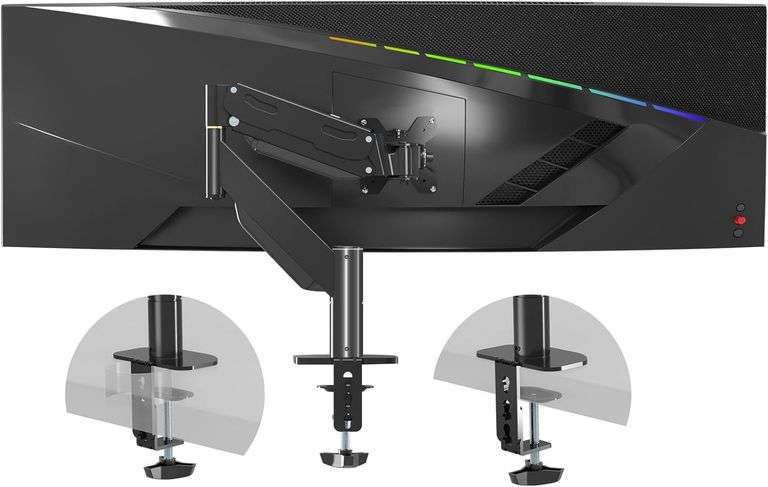 Pholiten Aluminum Monitor Arm   Full Motion, 49" image
