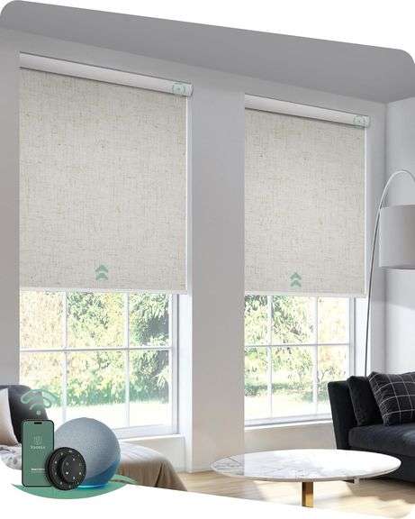 Yoolax Motorized Blinds with Remote (35x72) image