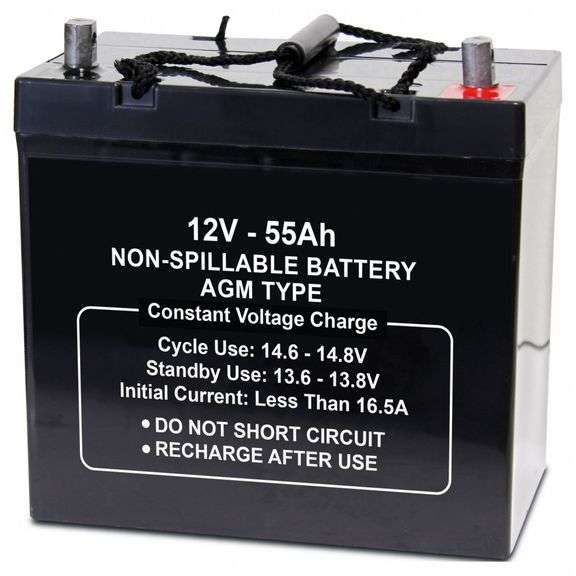 Approved Vendor SLA Battery 12V 55Ah, ABS image