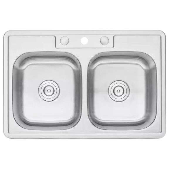 Top Mount Drop-In 18-Gauge Sink 33x22x9 image
