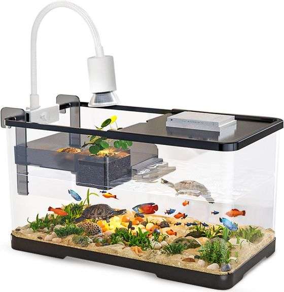 Turtle Tank Kit with Light, Filter & Drain image