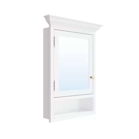 24x32 in Solid Wood Medicine Cabinet with Mirror image