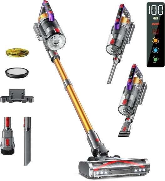 Cordless Vacuum Cleaner, 550W/45KPA, Self-Standing image