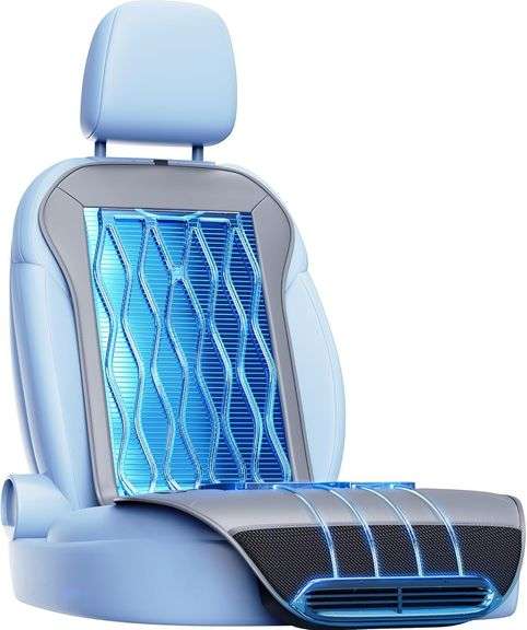 Cooling Car Seat Cover, 12V-24V Ventilated Pad image
