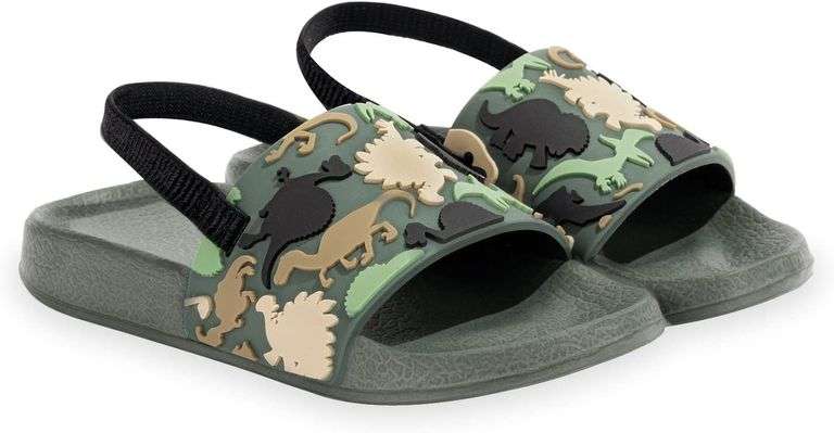 Toddler Slide Sandals with Back Strap Beach Shoes image