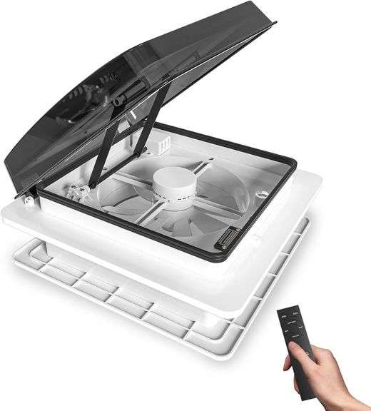 2012 Air Max RV Roof Vent Fan 12V Rain Sensor image