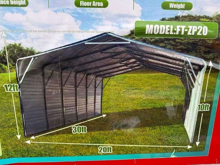 2025 Future 20' x 30' All Steel Garage Carport image