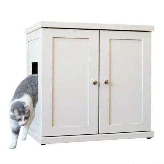 Refined Feline Litter Box Deluxe, Large, White image