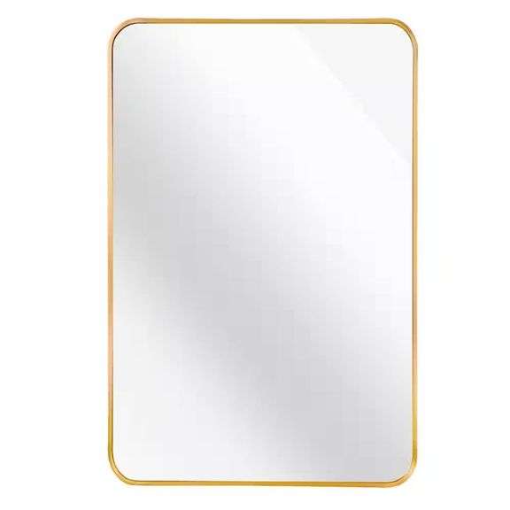 30x40 Rectangular Framed Vanity Mirror in Gold image