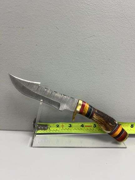 Hand Made Damascus Steel Knife with Custom Handle