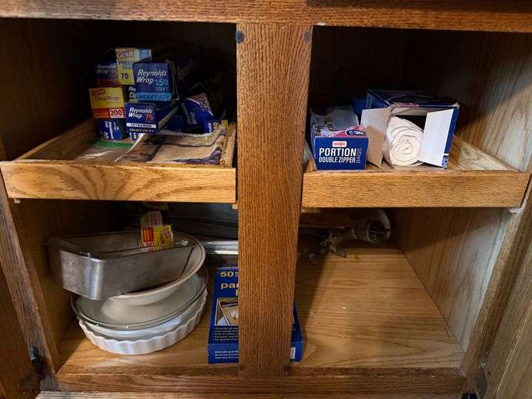 Contents of Lower Kitchen Cabinets image