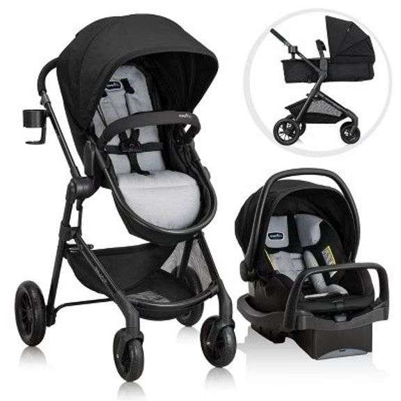 Evenflo Pivot Travel System with LiteMax Car Seat image
