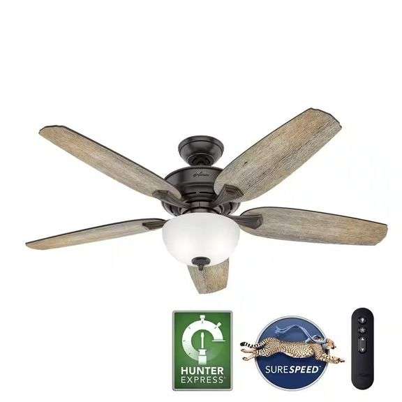 Hunter Channing 54" Indoor Bronze Ceiling Fan image