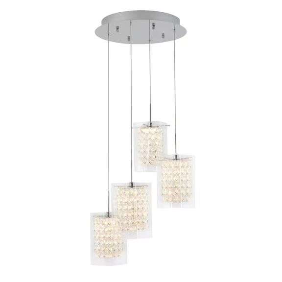 Crystal Cube 17W LED Pendant Light image