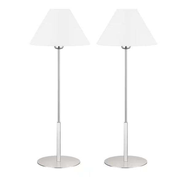 Ashburn 31 in. Nickel Table Lamp Set (2) image