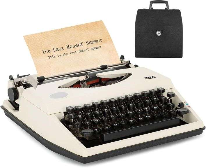 Manual Typewriter, 1980s Portable Vintage Restored image